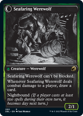 Suspicious Stowaway // Seafaring Werewolf [Innistrad: Double Feature] - Destination Retro