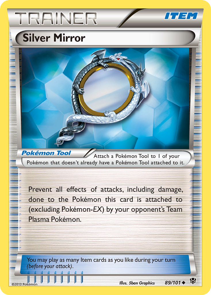 Silver Mirror (89/101) [Black & White: Plasma Blast] - Destination Retro