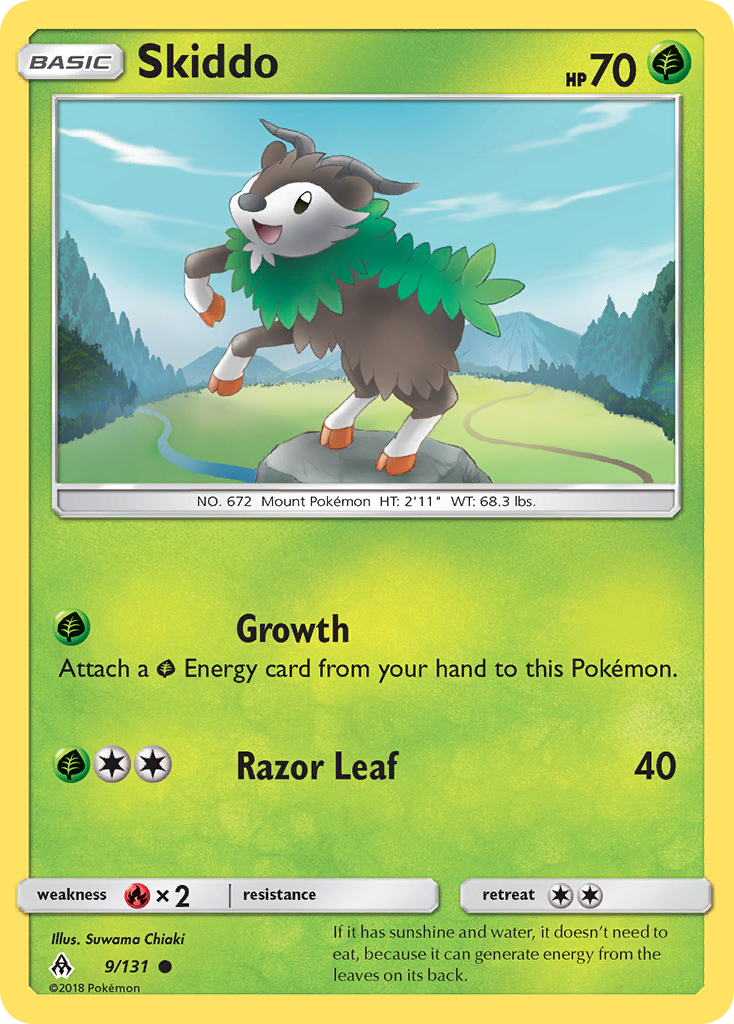 Skiddo (9/131) [Sun & Moon: Forbidden Light] - Destination Retro