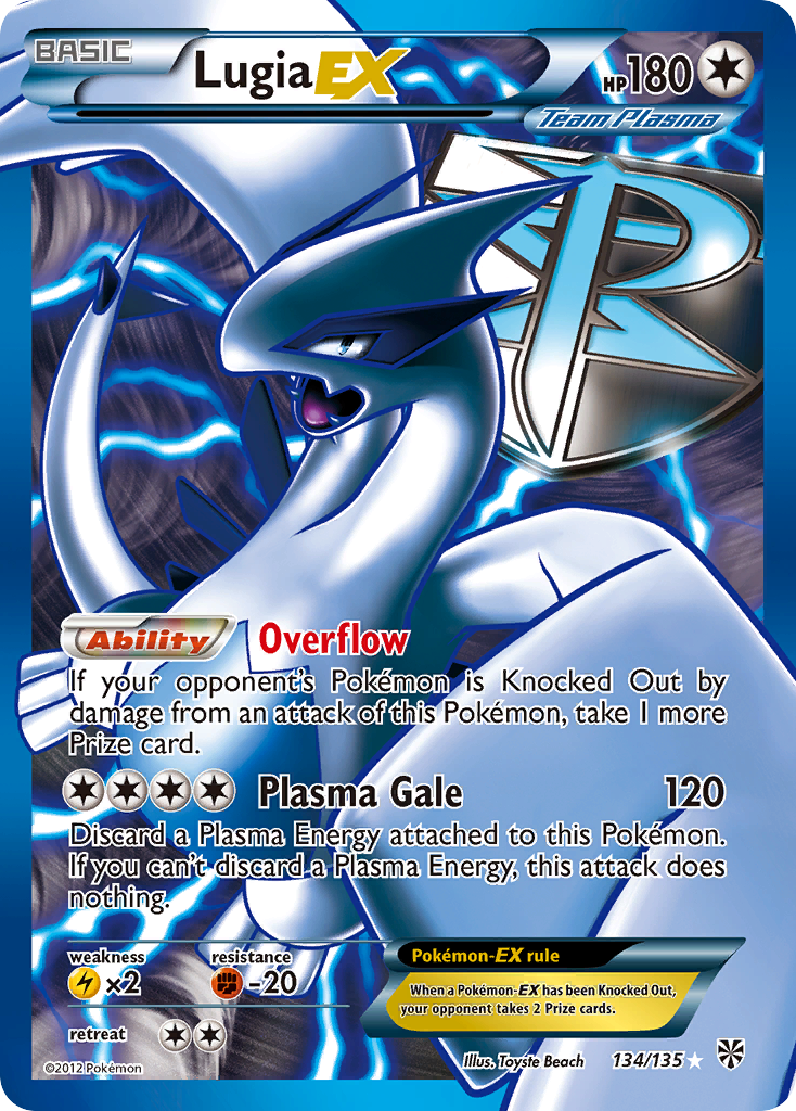 Lugia EX (134/135) [Black & White: Plasma Storm] - Destination Retro