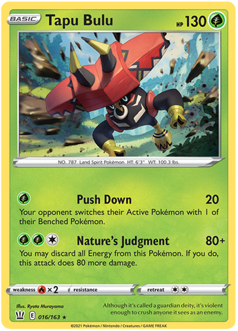 Tapu Bulu (016/163) [Sword & Shield: Battle Styles] - Destination Retro