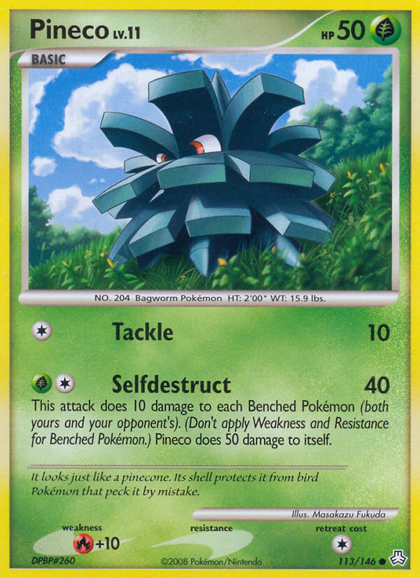 Pineco (113/146) [Diamond & Pearl: Legends Awakened] - Destination Retro