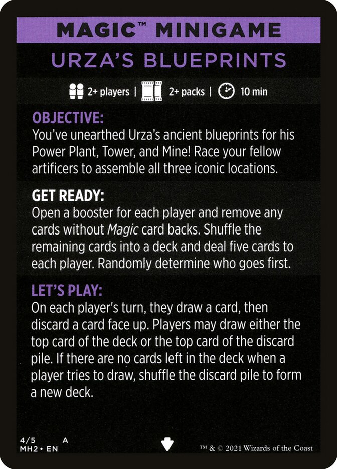 Urza's Blueprints (Magic Minigame) [Modern Horizons 2 Minigame] - Destination Retro
