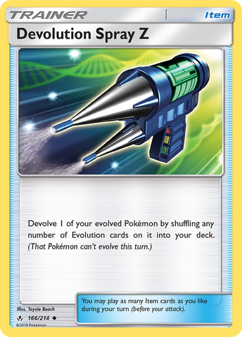 Devolution Spray Z (166/214) [Sun & Moon: Unbroken Bonds] - Destination Retro