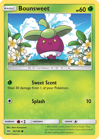 Bounsweet (18/149) [Sun & Moon: Base Set] - Destination Retro