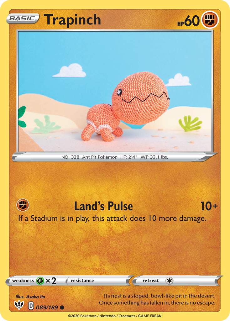 Trapinch (89/189) [Sword & Shield: Darkness Ablaze] - Destination Retro