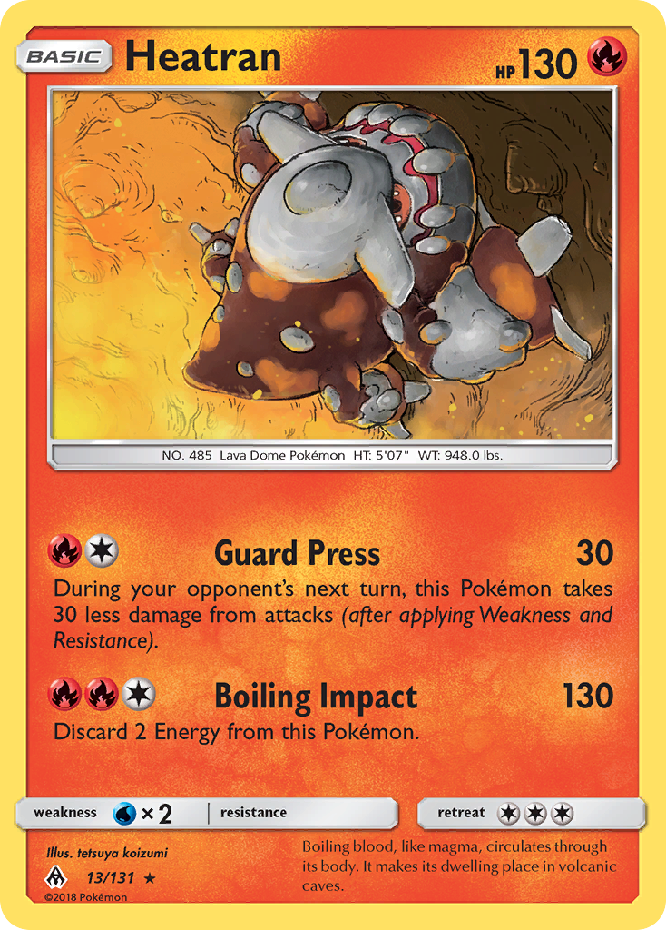 Heatran (13/131) [Sun & Moon: Forbidden Light] - Destination Retro