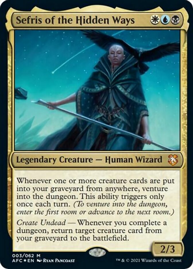 Sefris of the Hidden Ways (Display Commander) [Dungeons & Dragons: Adventures in the Forgotten Realms Commander] - Destination Retro