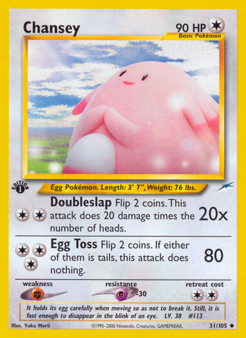 Chansey (31/105) [Neo Destiny 1st Edition] - Destination Retro