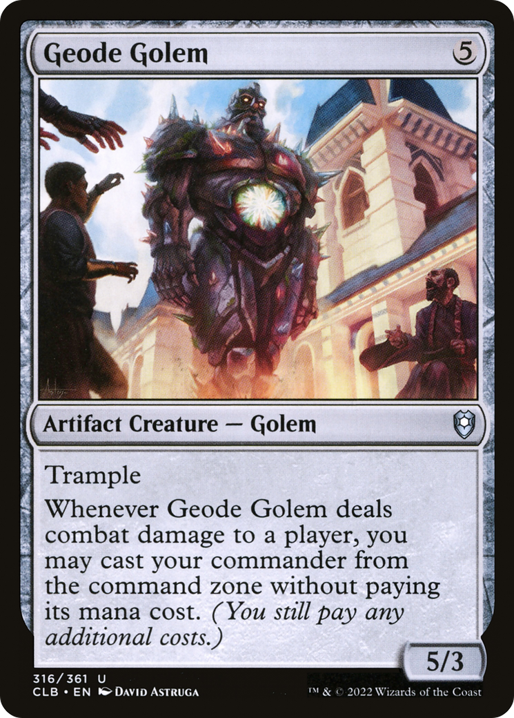 Geode Golem [Commander Legends: Battle for Baldur's Gate] - Destination Retro