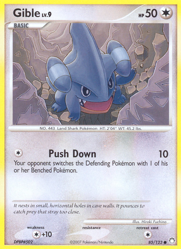 Gible (85/123) [Diamond & Pearl: Mysterious Treasures] - Destination Retro