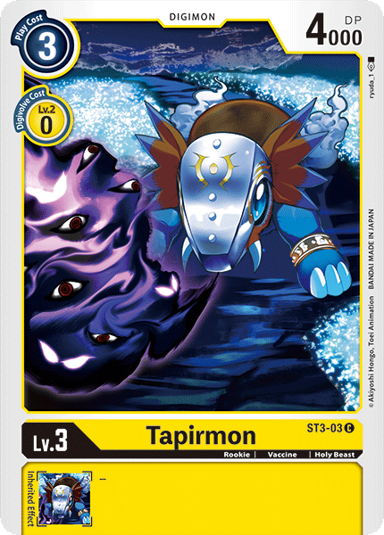 Tapirmon [ST3-03] [Starter Deck: Heaven's Yellow] - Destination Retro