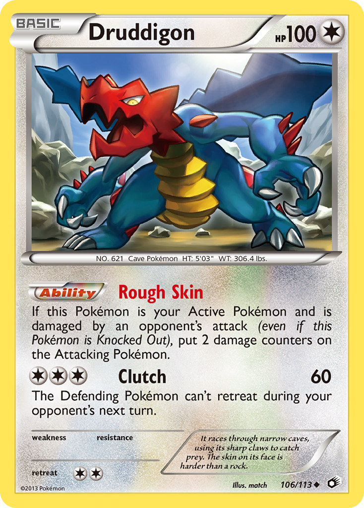 Druddigon (106/113) [Black & White: Legendary Treasures] - Destination Retro