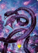Junji, the Midnight Sky 2 Art Card (Gold-Stamped Signature) [Kamigawa: Neon Dynasty Art Series] - Destination Retro