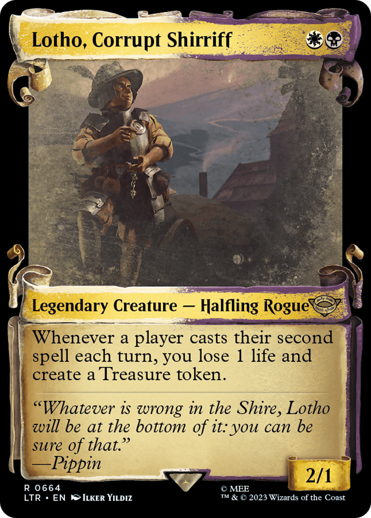 Lotho, Corrupt Shirriff [The Lord of the Rings: Tales of Middle-Earth Showcase Scrolls] - Destination Retro