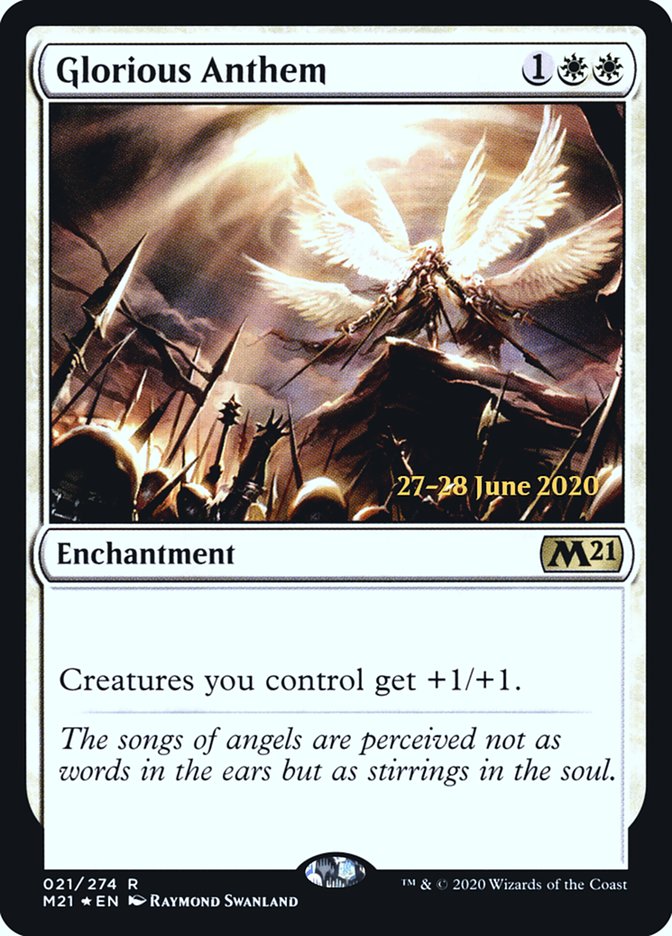 Glorious Anthem  [Core Set 2021 Prerelease Promos] - Destination Retro