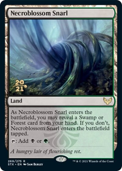 Necroblossom Snarl [Strixhaven: School of Mages Prerelease Promos] - Destination Retro