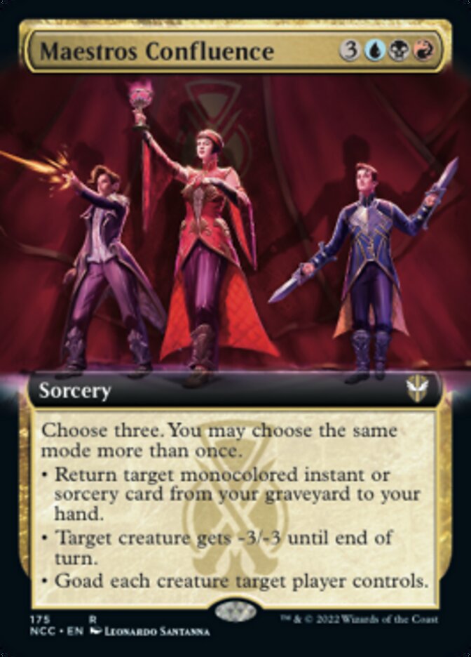 Maestros Confluence (Extended Art) [Streets of New Capenna Commander] - Destination Retro