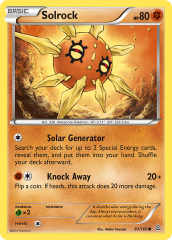 Solrock (83/160) [XY: Primal Clash] - Destination Retro
