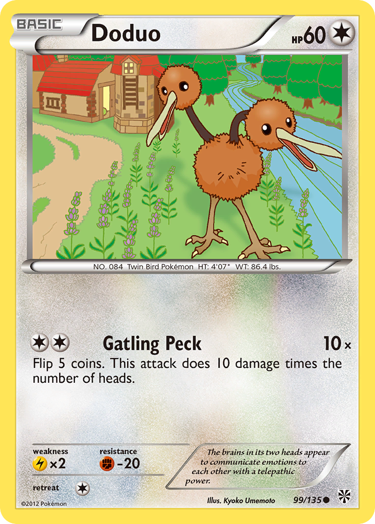 Doduo (99/135) [Black & White: Plasma Storm] - Destination Retro