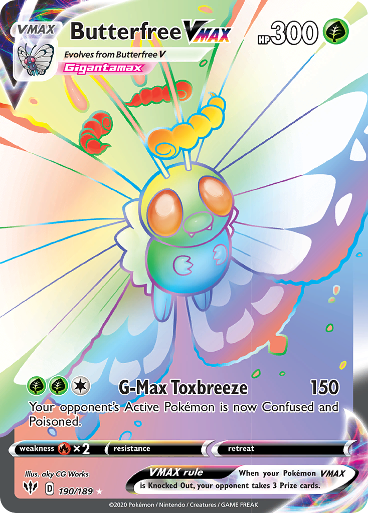Butterfree VMAX (190/189) [Sword & Shield: Darkness Ablaze] - Destination Retro