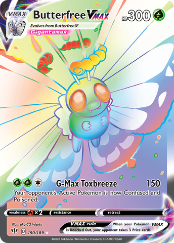 Butterfree VMAX (190/189) [Sword & Shield: Darkness Ablaze] - Destination Retro