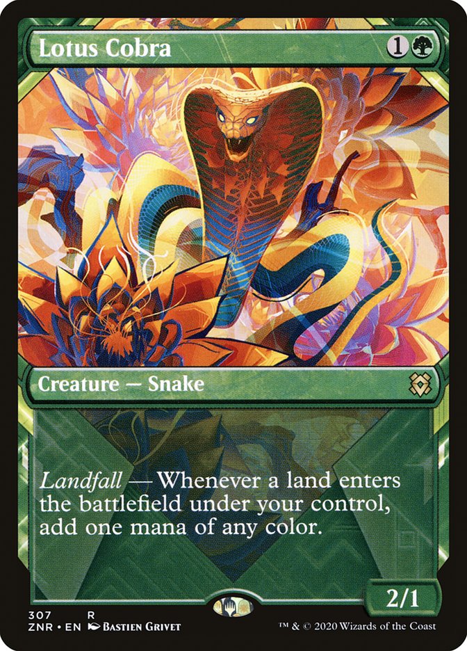 Lotus Cobra (Showcase) [Zendikar Rising] - Destination Retro