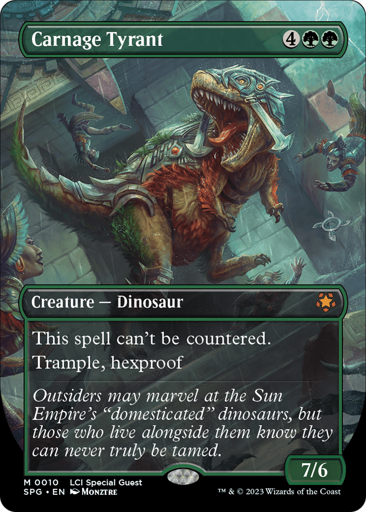 Carnage Tyrant (Borderless) [The Lost Caverns of Ixalan Special Guests] - Destination Retro
