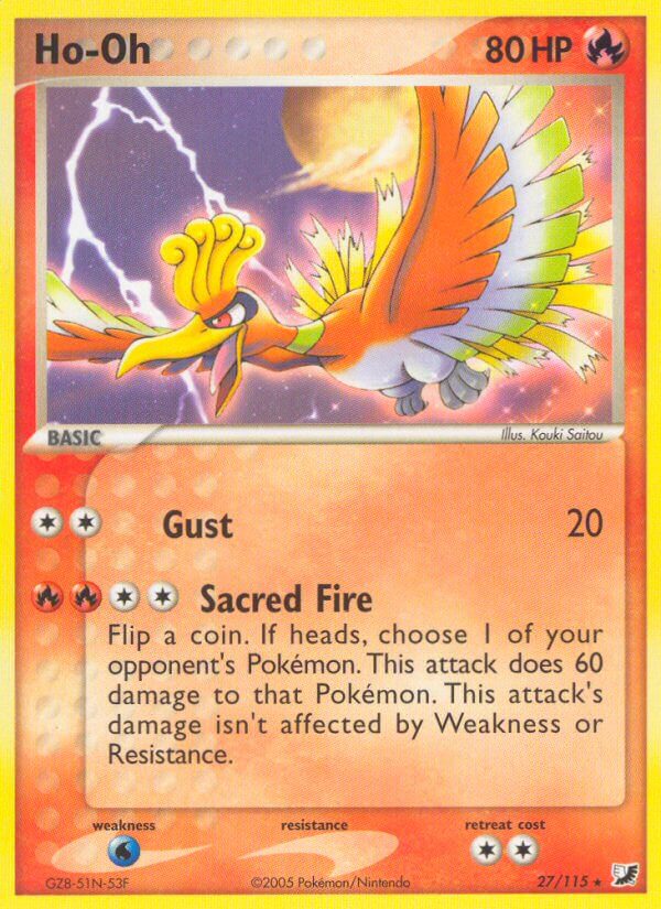 Ho Oh (27/115) (Theme Deck Exclusive) [EX: Unseen Forces] - Destination Retro