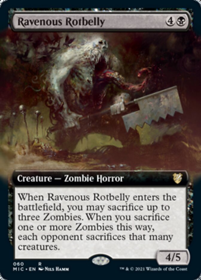 Ravenous Rotbelly (Extended) [Innistrad: Midnight Hunt Commander] - Destination Retro