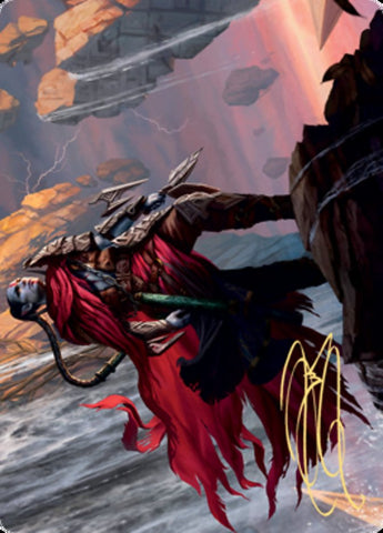 Anowon, the Ruin Thief Art Card (Gold-Stamped Signature) [Zendikar Rising Art Series] - Destination Retro