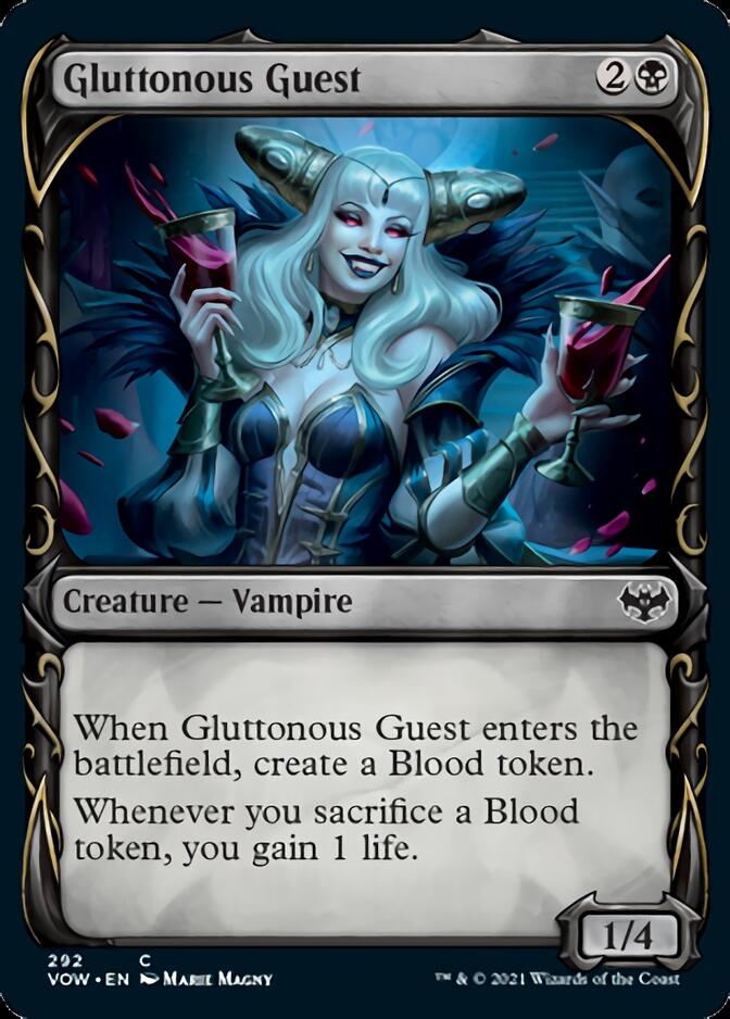 Gluttonous Guest (Showcase Fang Frame) [Innistrad: Crimson Vow] - Destination Retro