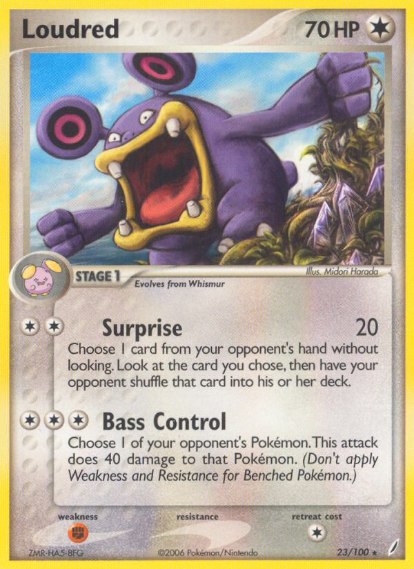 Loudred (23/100) [EX: Crystal Guardians] - Destination Retro