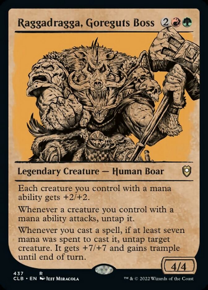 Raggadragga, Goreguts Boss (Showcase) [Commander Legends: Battle for Baldur's Gate] - Destination Retro
