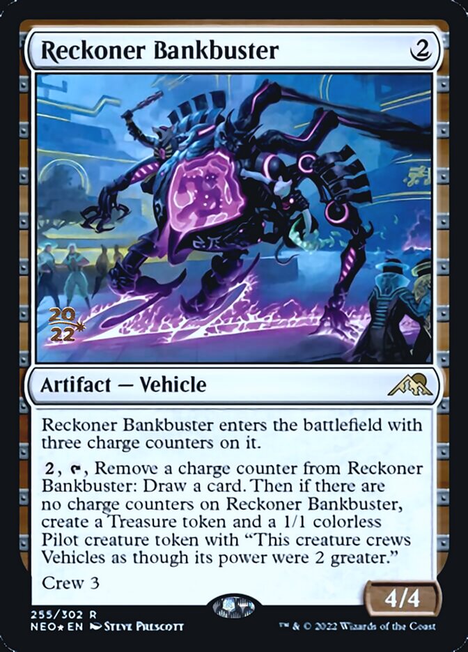 Reckoner Bankbuster [Kamigawa: Neon Dynasty Prerelease Promos] - Destination Retro