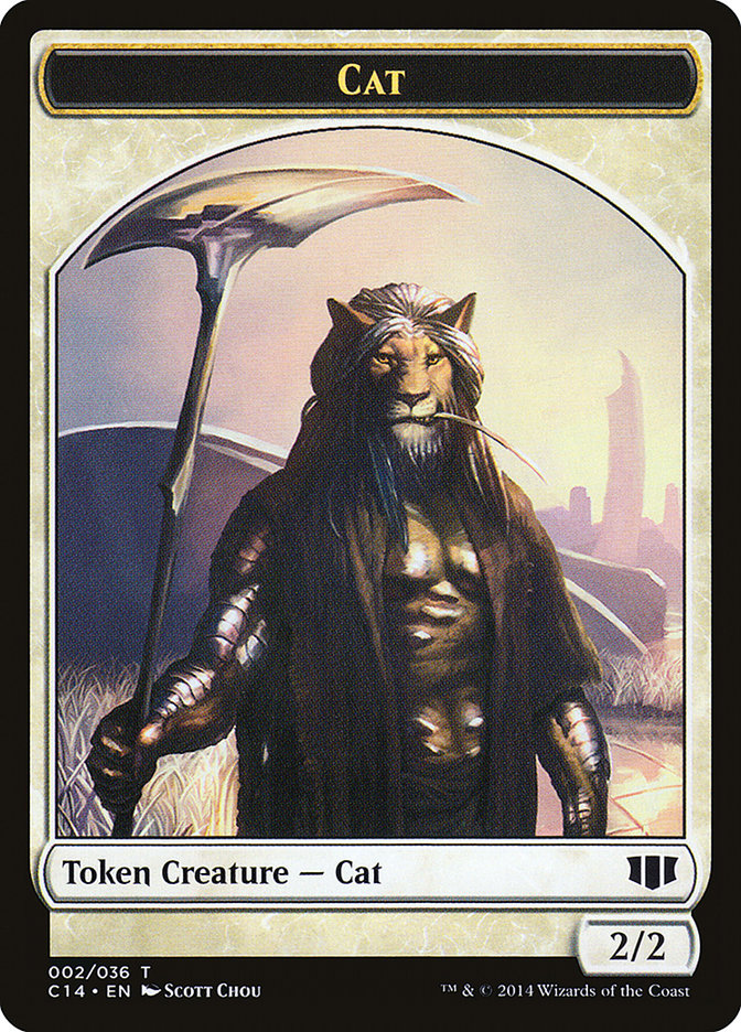 Angel // Cat Double-sided Token [Commander 2014 Tokens] - Destination Retro