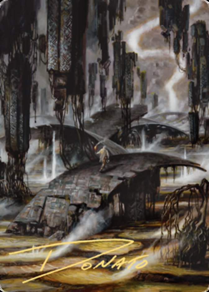 Grimclimb Pathway Art Card (Gold-Stamped Signature) [Zendikar Rising Art Series] - Destination Retro