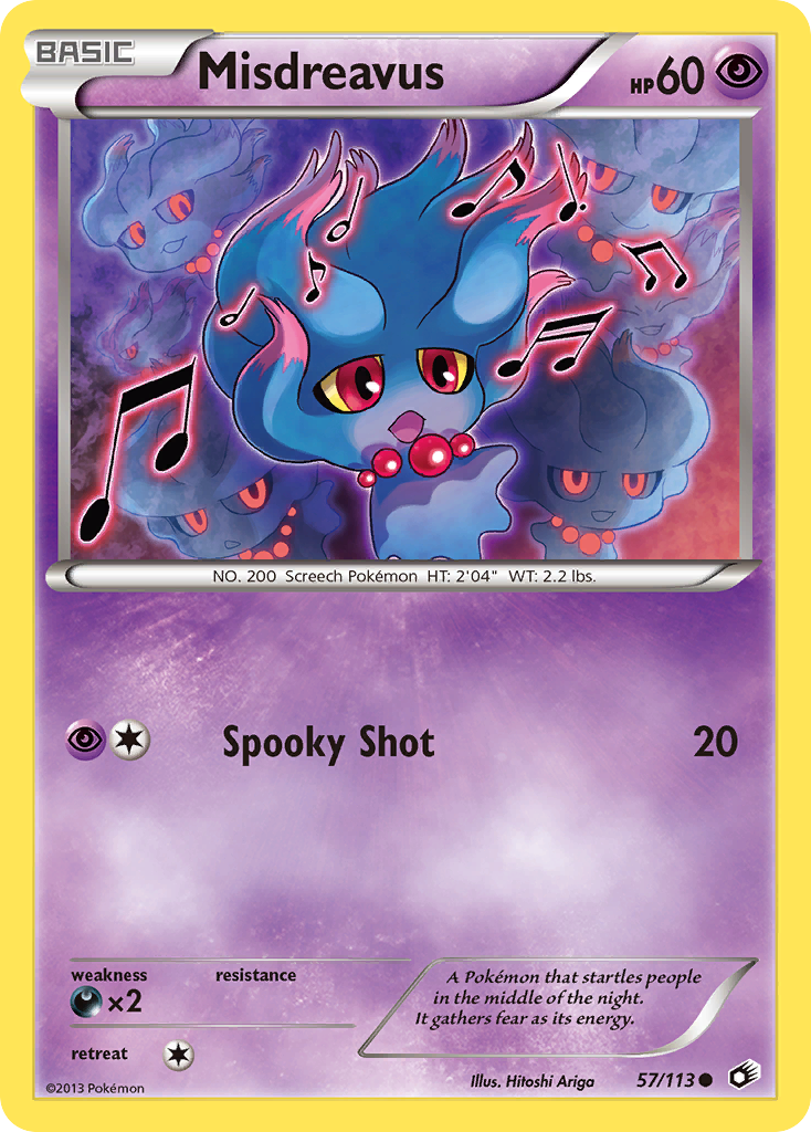 Misdreavus (57/113) [Black & White: Legendary Treasures] - Destination Retro