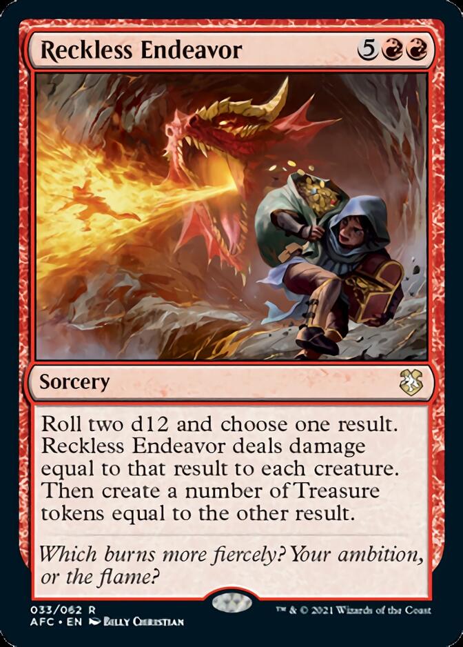 Reckless Endeavor [Dungeons & Dragons: Adventures in the Forgotten Realms Commander] - Destination Retro