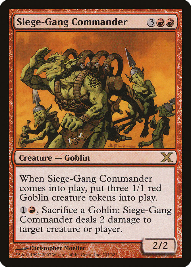 Siege-Gang Commander [Tenth Edition] - Destination Retro