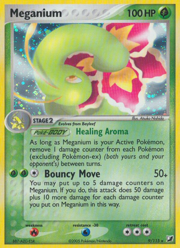 Meganium (9/115) (Theme Deck Exclusive) [EX: Unseen Forces] - Destination Retro