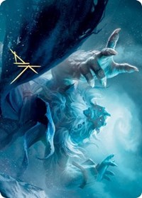 Cyclone Summoner Art Card (Gold-Stamped Signature) [Kaldheim: Art Series] - Destination Retro