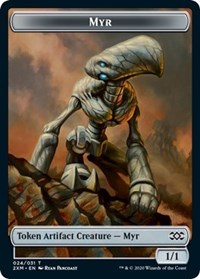 Myr (024) // Thopter (008) Double-sided Token [Double Masters Tokens] - Destination Retro