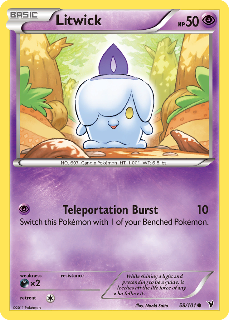Litwick (58/101) [Black & White: Noble Victories] - Destination Retro