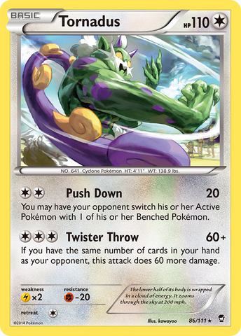 Tornadus (86/111) [XY: Furious Fists] - Destination Retro