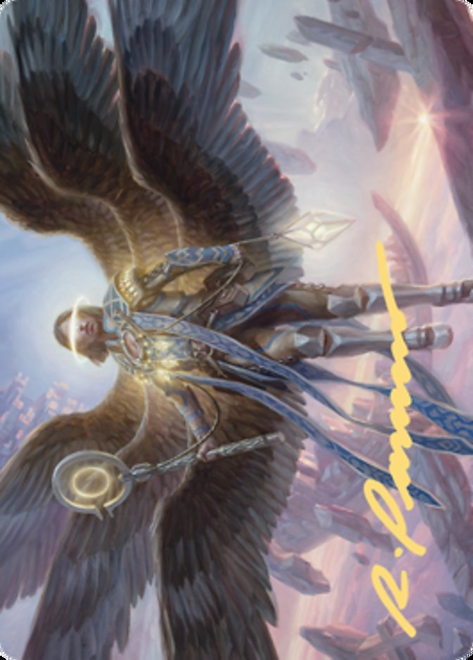 Angel of Destiny Art Card (Gold-Stamped Signature) [Zendikar Rising Art Series] - Destination Retro