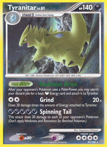 Tyranitar (30/100) [Diamond & Pearl: Stormfront] - Destination Retro