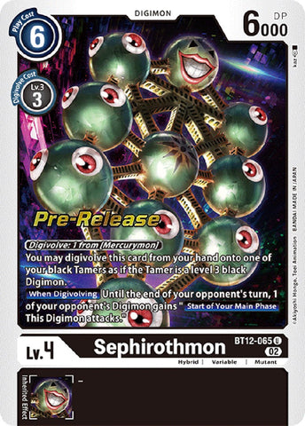 Sephirothmon [BT12-065] [Across Time Pre-Release Cards] - Destination Retro