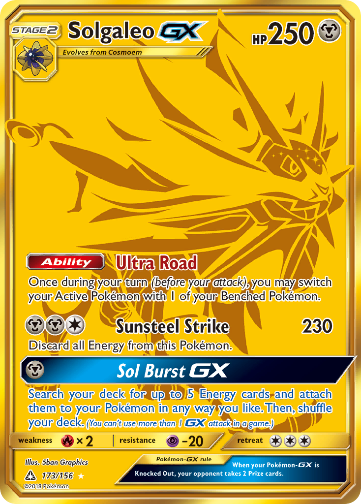 Solgaleo GX (173/156) [Sun & Moon: Ultra Prism] - Destination Retro