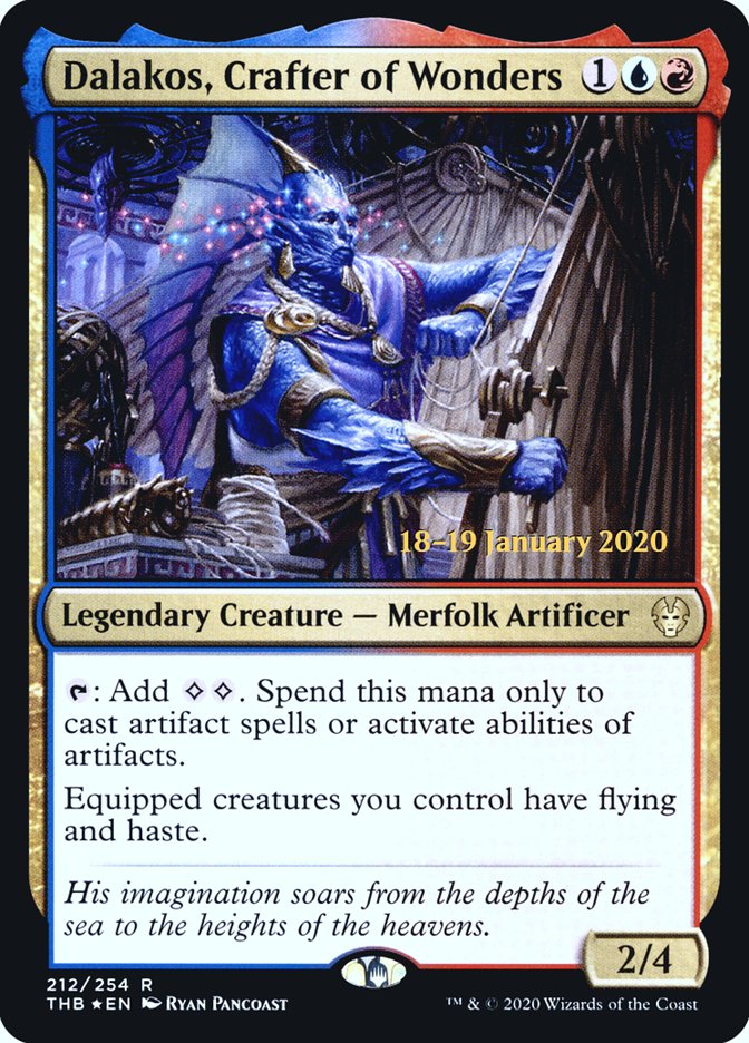 Dalakos, Crafter of Wonders [Theros Beyond Death Prerelease Promos] - Destination Retro